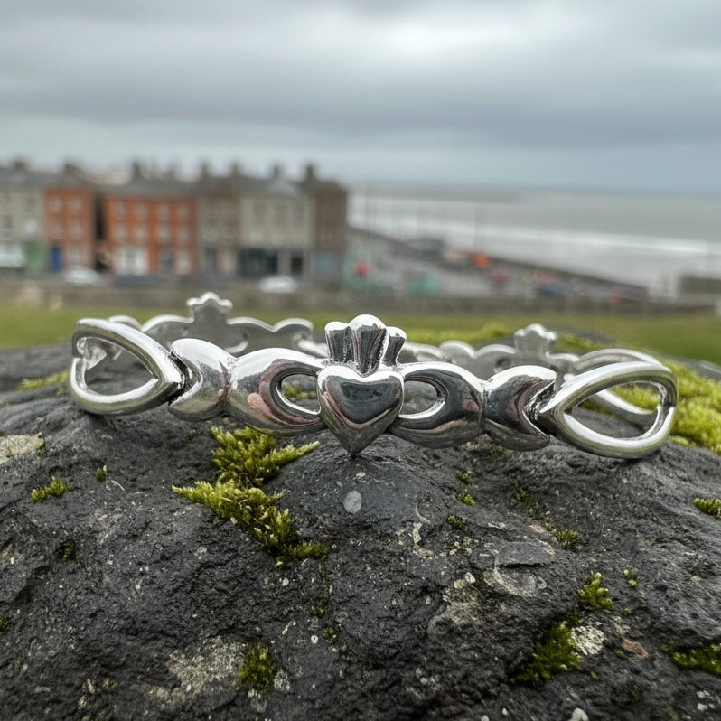 Elegant Irish Claddagh Bracelet | Bracelet | Wiccan Center