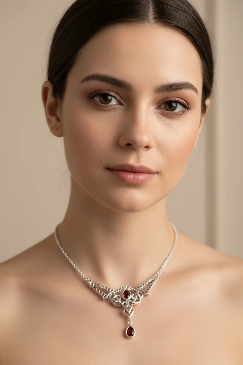 Celtic Queen Necklace in Sterling Silver