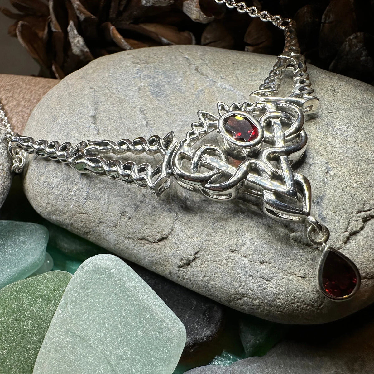 Celtic Queen Necklace in Sterling Silver