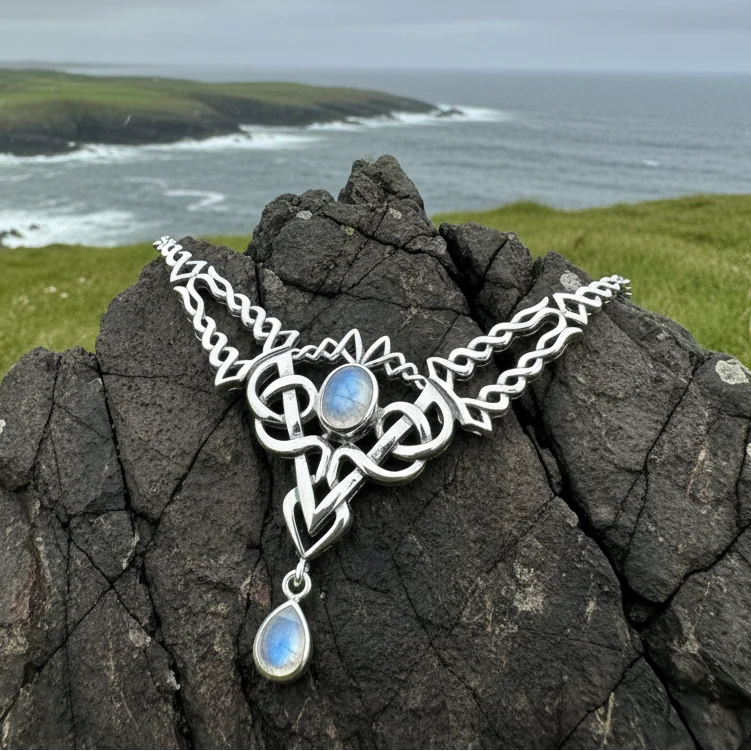 Celtic Queen Necklace in Sterling Silver