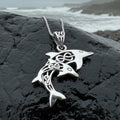 Unity Celtic Dolphin Necklace in Sterling Silver | Pendant | Wiccan Center