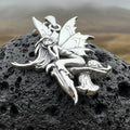 Toadstool Fairy Necklace in Sterling Silver | Pendant | Wiccan Center