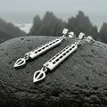 Mackintosh Art Deco Earrings in Sterling Silver | Post Earrings | Wiccan Center