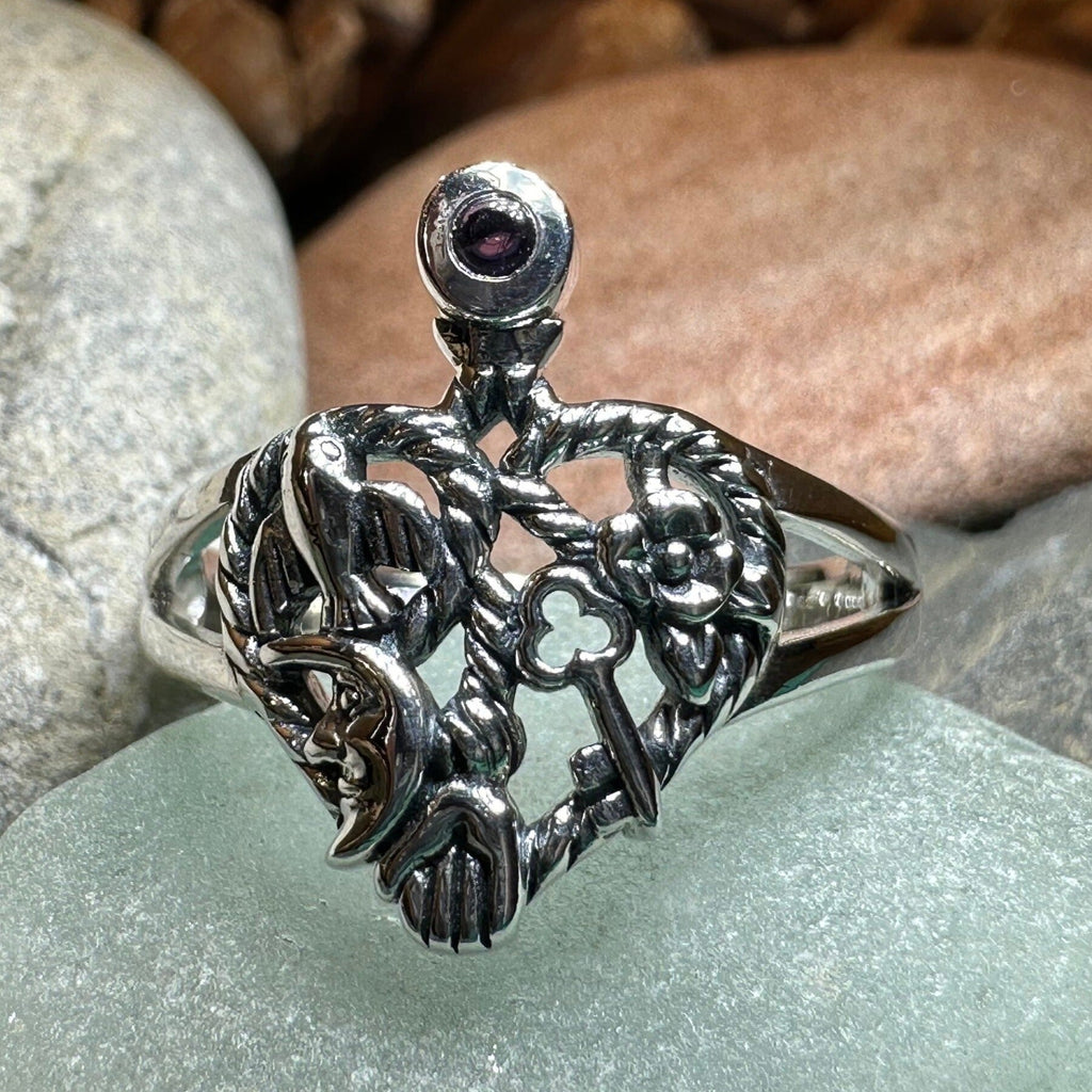 Rue Italian Cimaruta Ring in Sterling Silver | Ring | Wiccan Center