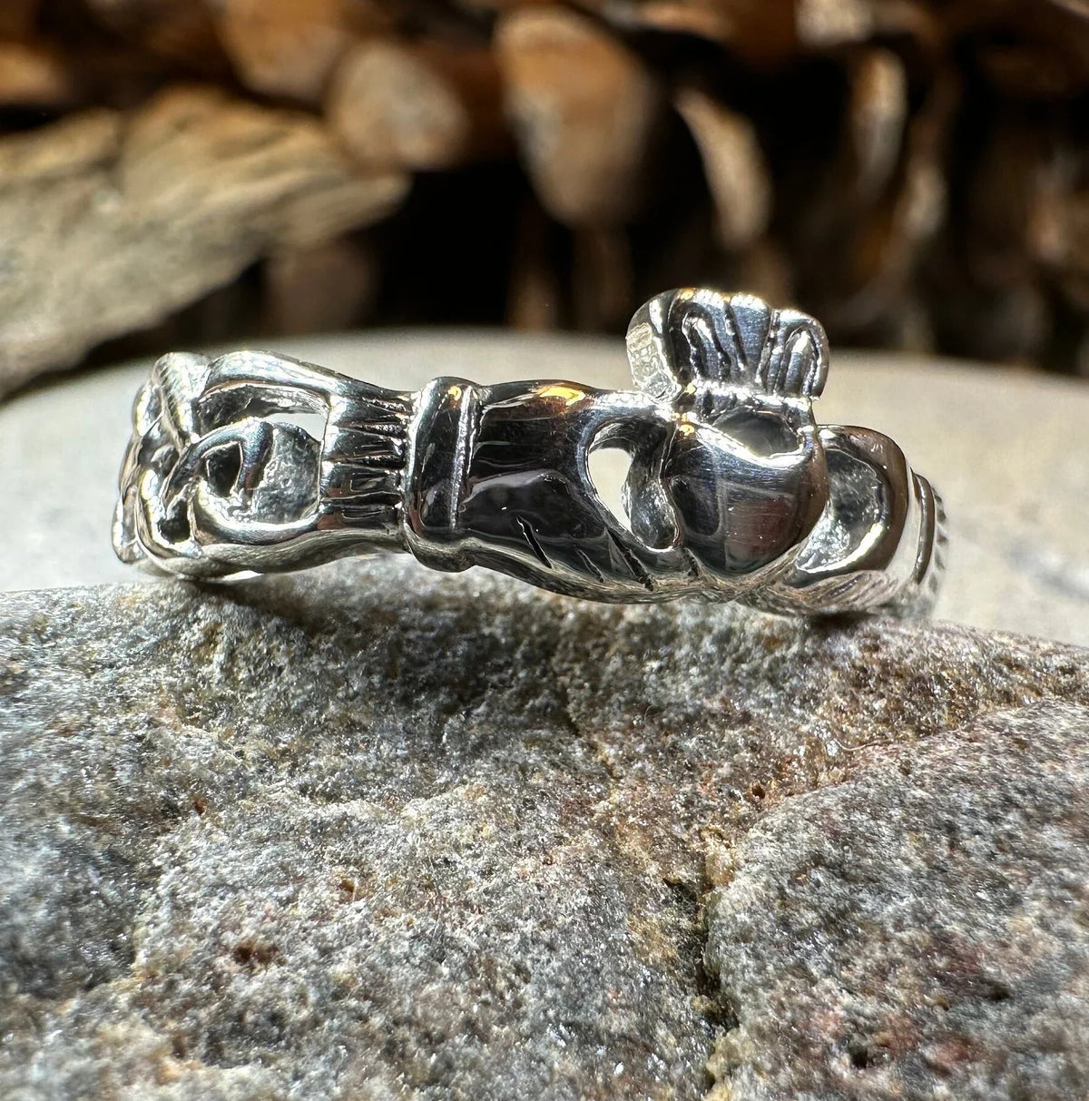 Folklore Irish Claddagh Ring in Sterling Silver