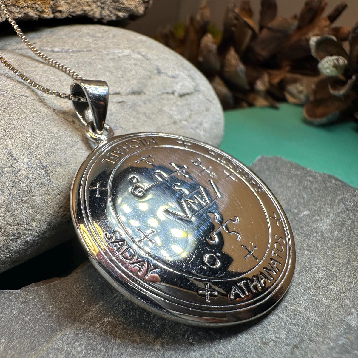 Archangel Michael Sigil Pendant in Sterling Silver | Pendant | Wiccan Center