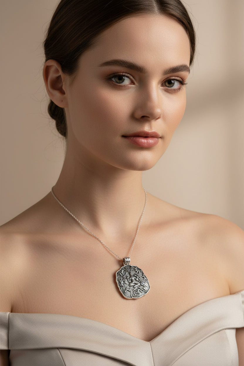 Forest King Cernunnos Necklace in Sterling Silver | Pendant | Wiccan Center