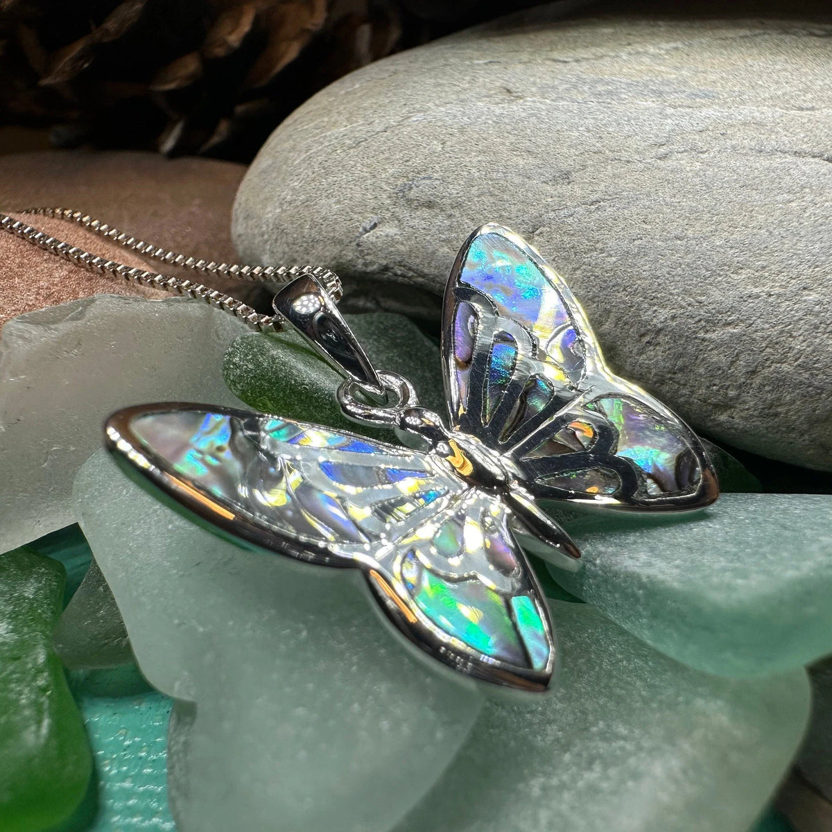 Courtney Butterfly Necklace in Sterling Silver