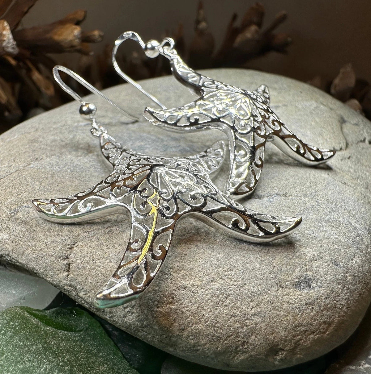 Cassie Starfish Earrings | Dangle Earrings | Wiccan Center