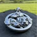 Lab Love Labrador Retriever Dog Necklace in Sterling Silver | Pendant | Wiccan Center