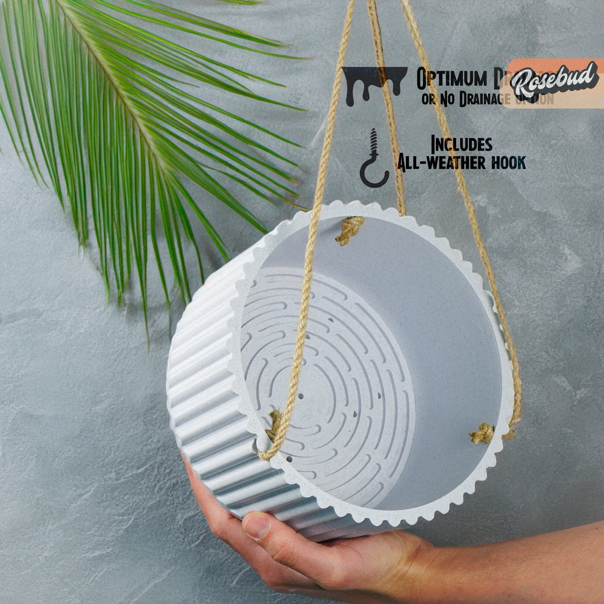 MCR Bowl Hanging Plant Pot for Indoor or Outdoor | Hanging Planter | Wiccan Center