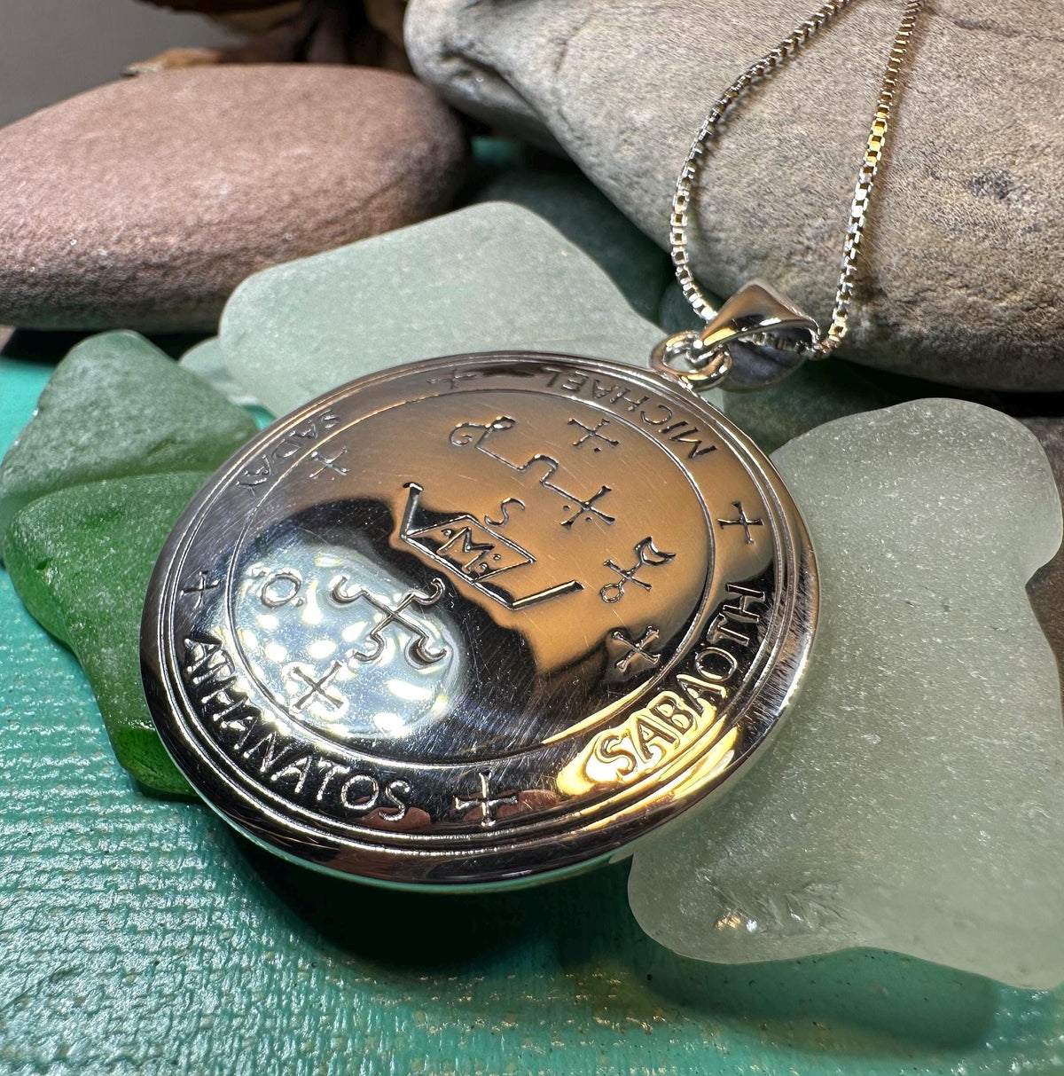 Archangel Michael Sigil Pendant in Sterling Silver | Pendant | Wiccan Center