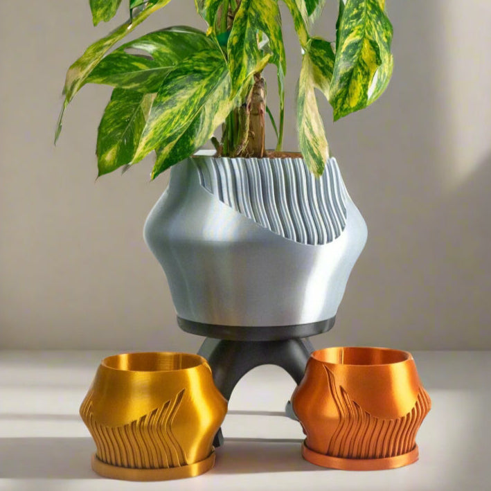 Rorqual Cascade Plant Pot with Drainage | Pots & Planters | Wiccan Center
