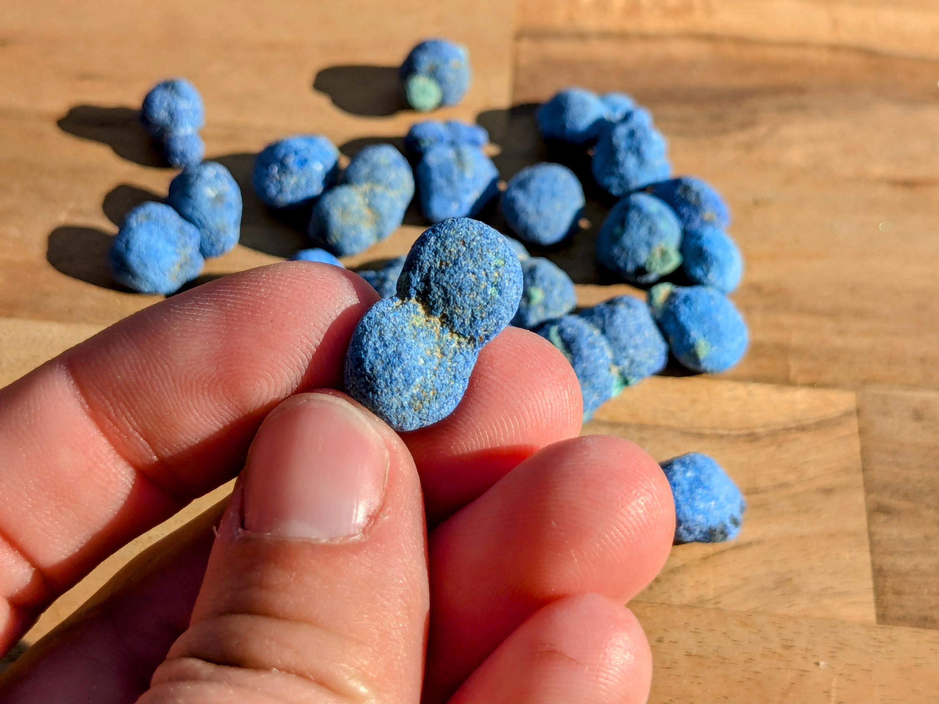 Rare Genuine Azurite Blueberries | | Wiccan Center