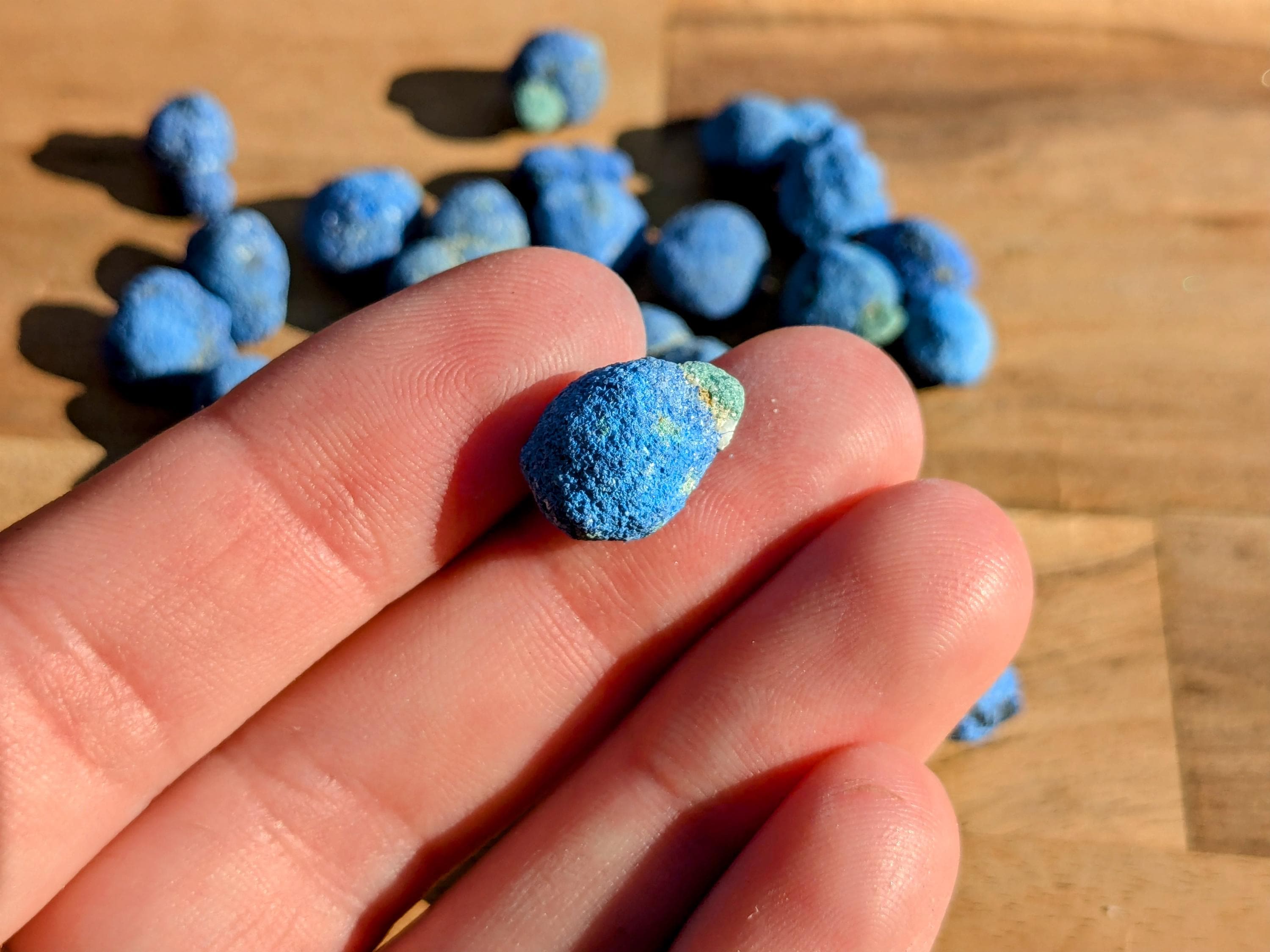 Rare Genuine Azurite Blueberries | | Wiccan Center