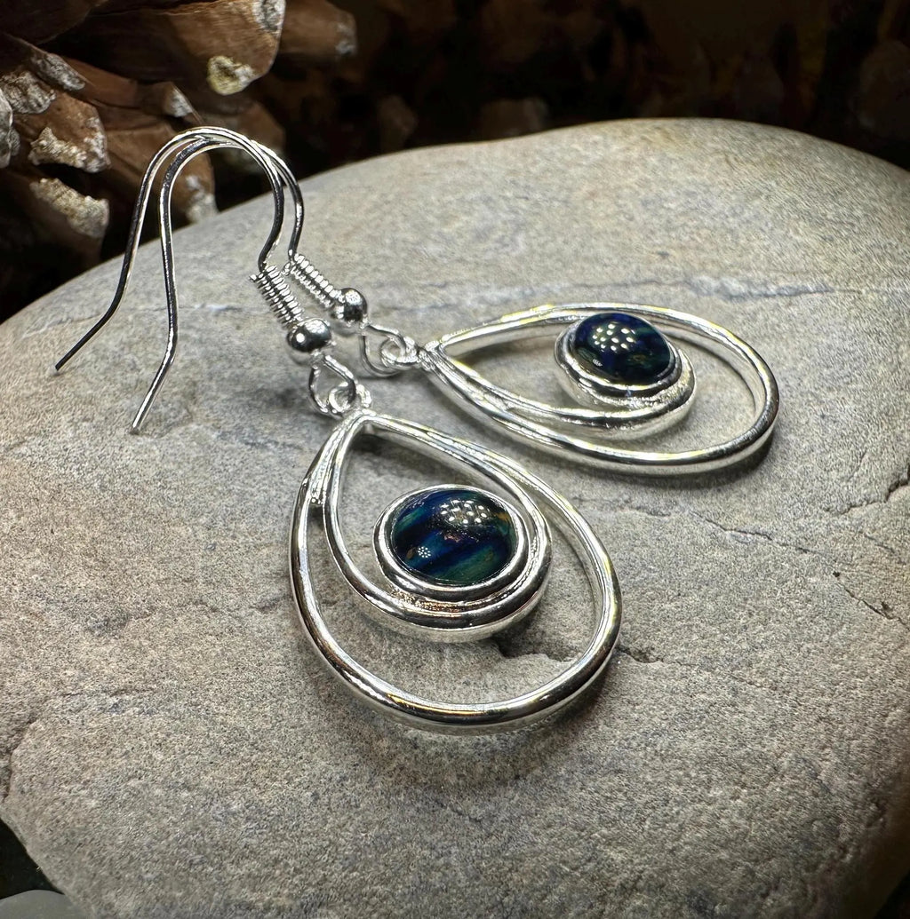 Heathergems Scottish Celtic Drop Earrings | Dangle Earrings | Wiccan Center