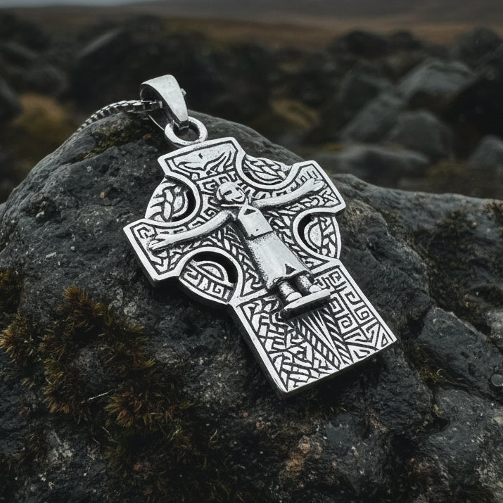 Celtic Cross Crucifix Pendant in Sterling Silver | Pendant | Wiccan Center