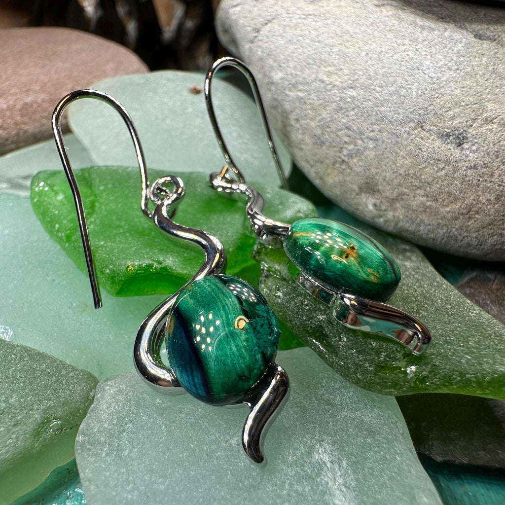 Heathergems Celtic Wiggle Earrings - Handmade in Scotland | Dangle Earrings | Wiccan Center