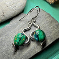 Heathergems Celtic Wiggle Earrings - Handmade in Scotland | Dangle Earrings | Wiccan Center