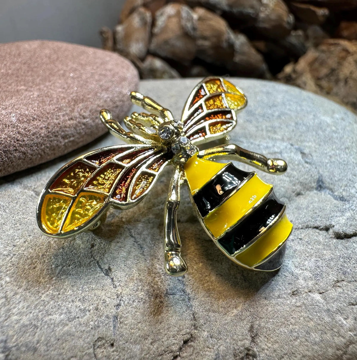 Honey Bee Enamel Brooch | Brooch | Wiccan Center