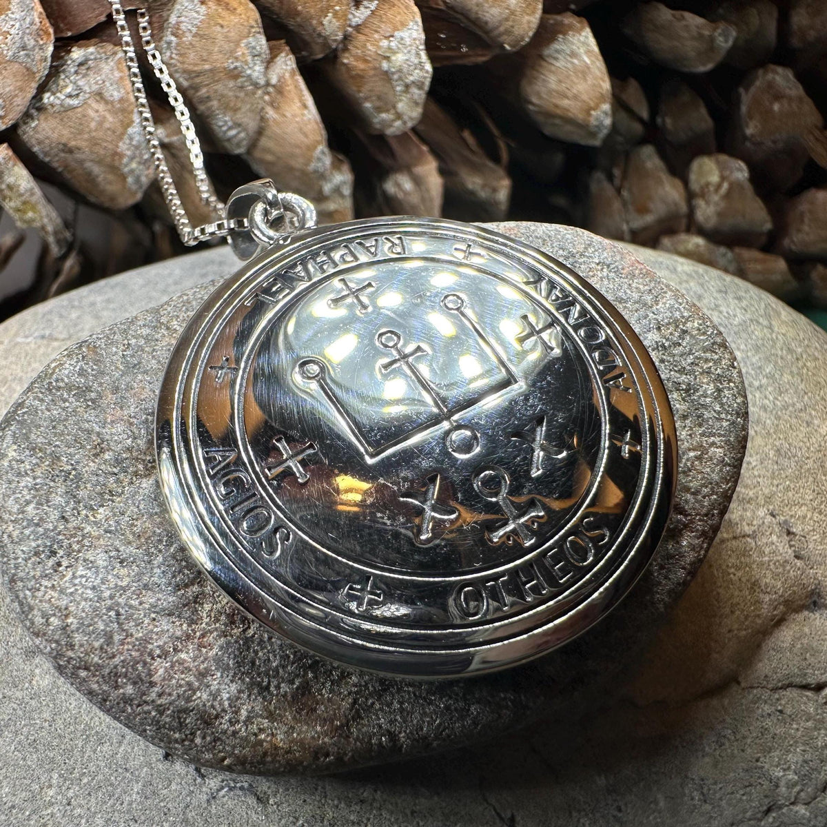 Archangel Raphael Sigil Pendant in Sterling Silver | Pendant | Wiccan Center