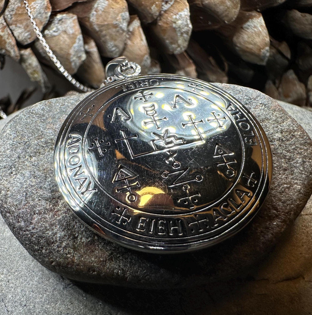 Large Archangel Uriel Sigil Pendant in Sterling Silver | Pendant | Wiccan Center