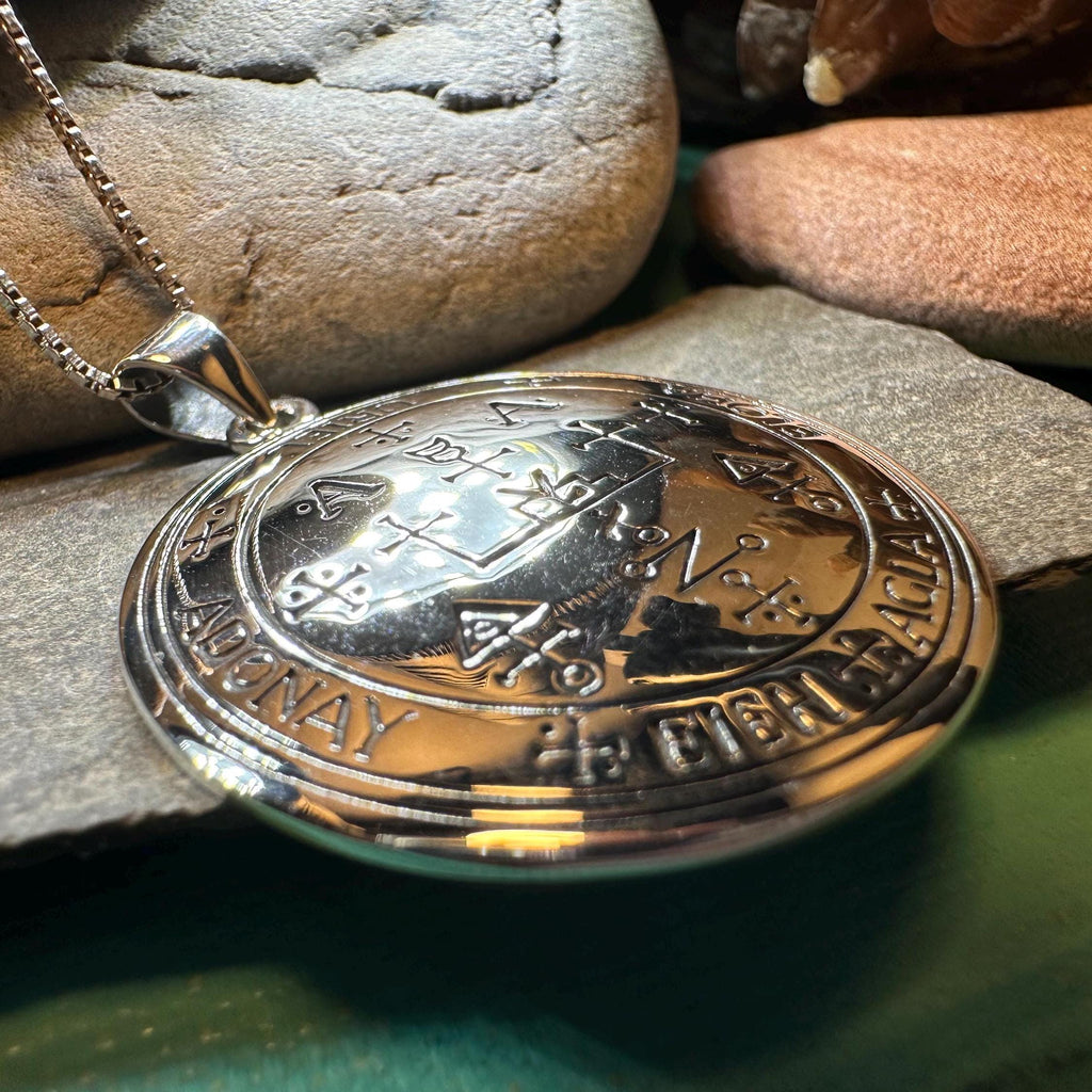 Large Archangel Uriel Sigil Pendant in Sterling Silver | Pendant | Wiccan Center