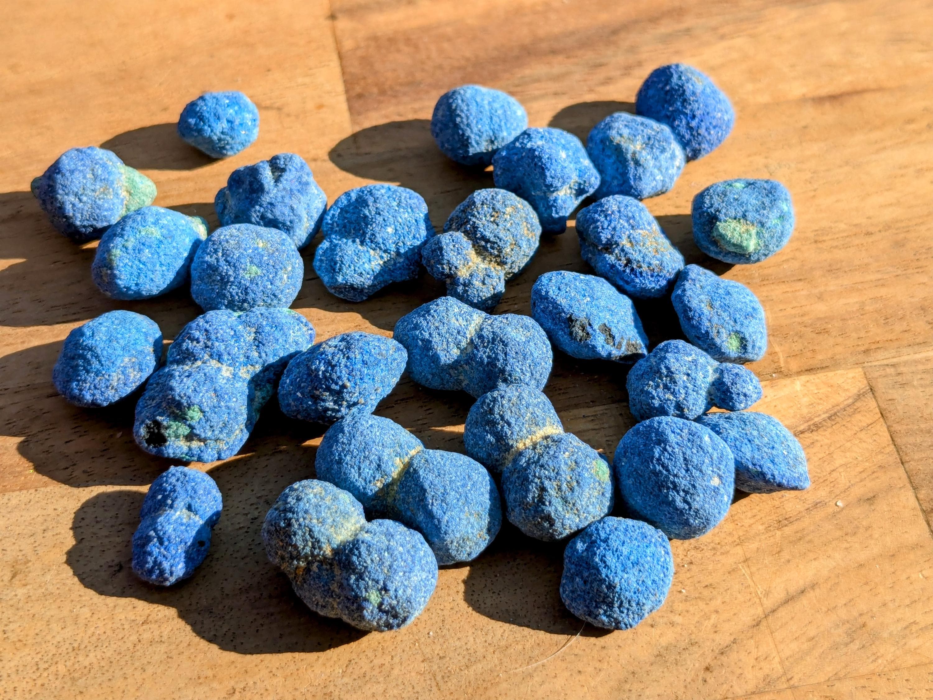 Rare Genuine Azurite Blueberries | | Wiccan Center