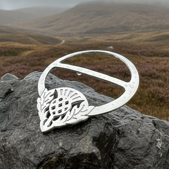 Celtic Thistle Scarf Ring - Handmade in Scotland | Scarf Ring | Wiccan Center