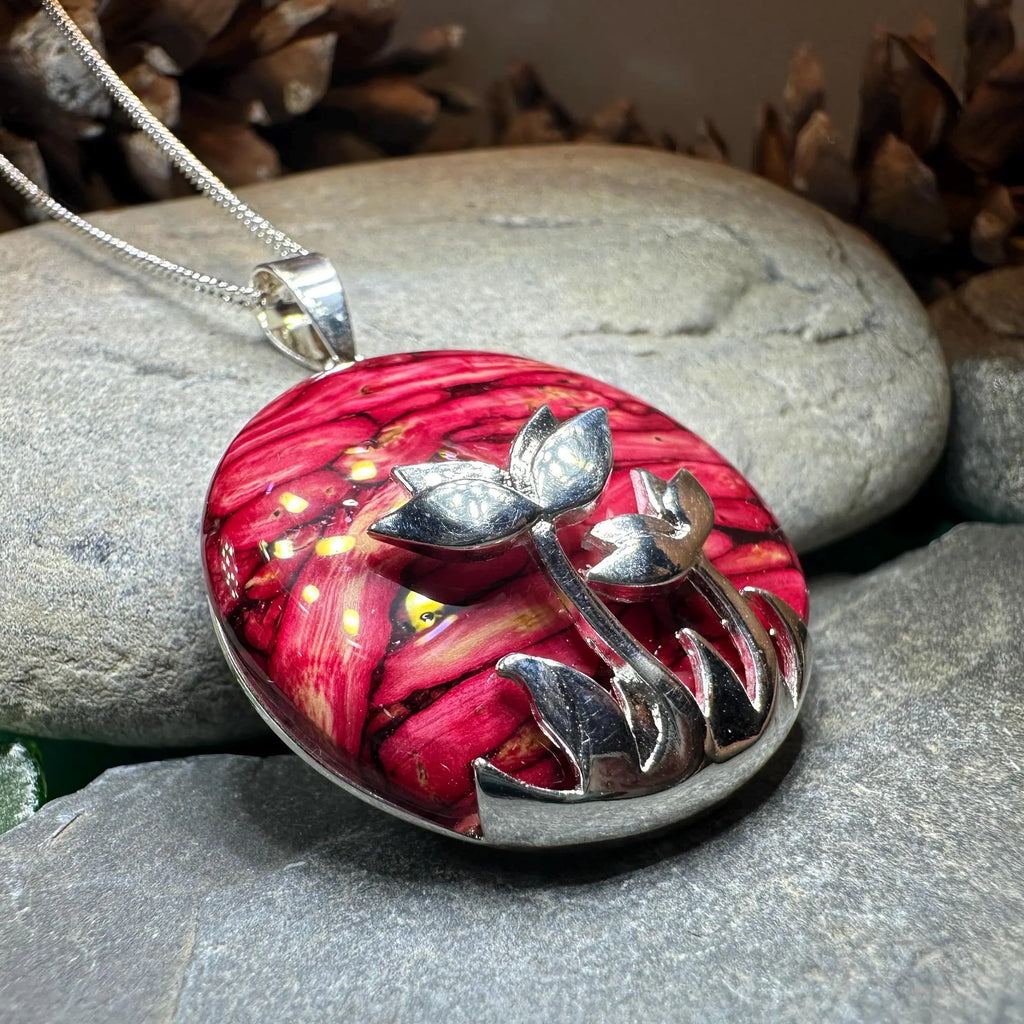 Heathergems Celtic Flower Necklace - Handmade in Scotland | Pendant | Wiccan Center