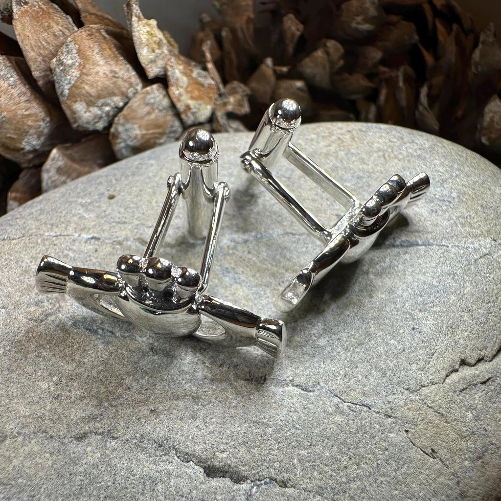 Fíorghrá Irish Claddagh Cufflinks for Men