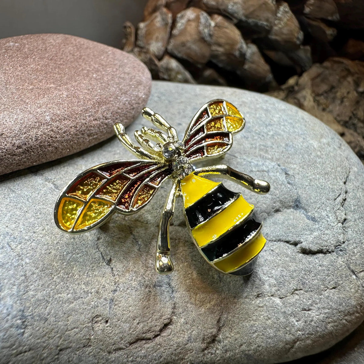 Honey Bee Enamel Brooch | Brooch | Wiccan Center