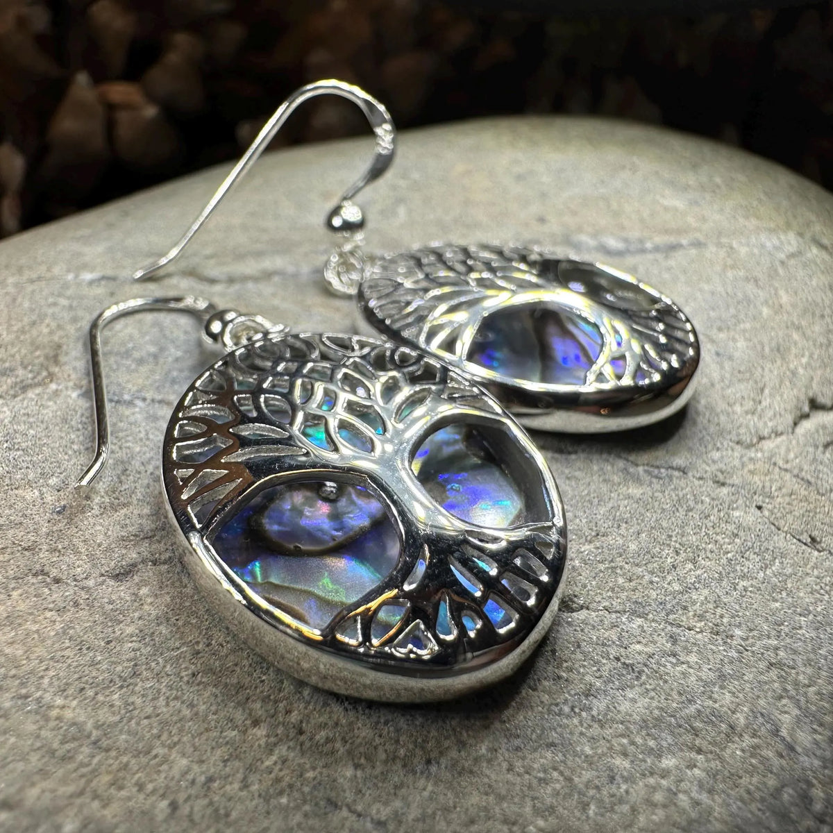 Avondale Tree of Life Earrings in Sterling Silver | Dangle Earrings | Wiccan Center