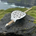 Elegant Trinity Knot Hair Slide - Celtic Crystal Design Jewelry | Hair Slide | Wiccan Center