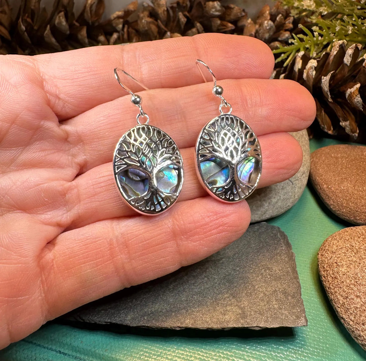 Avondale Tree of Life Earrings in Sterling Silver | Dangle Earrings | Wiccan Center