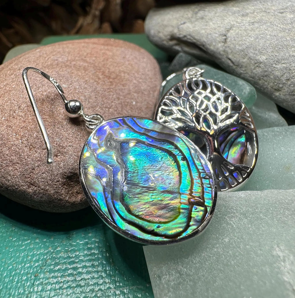 Avondale Tree of Life Earrings in Sterling Silver | Dangle Earrings | Wiccan Center