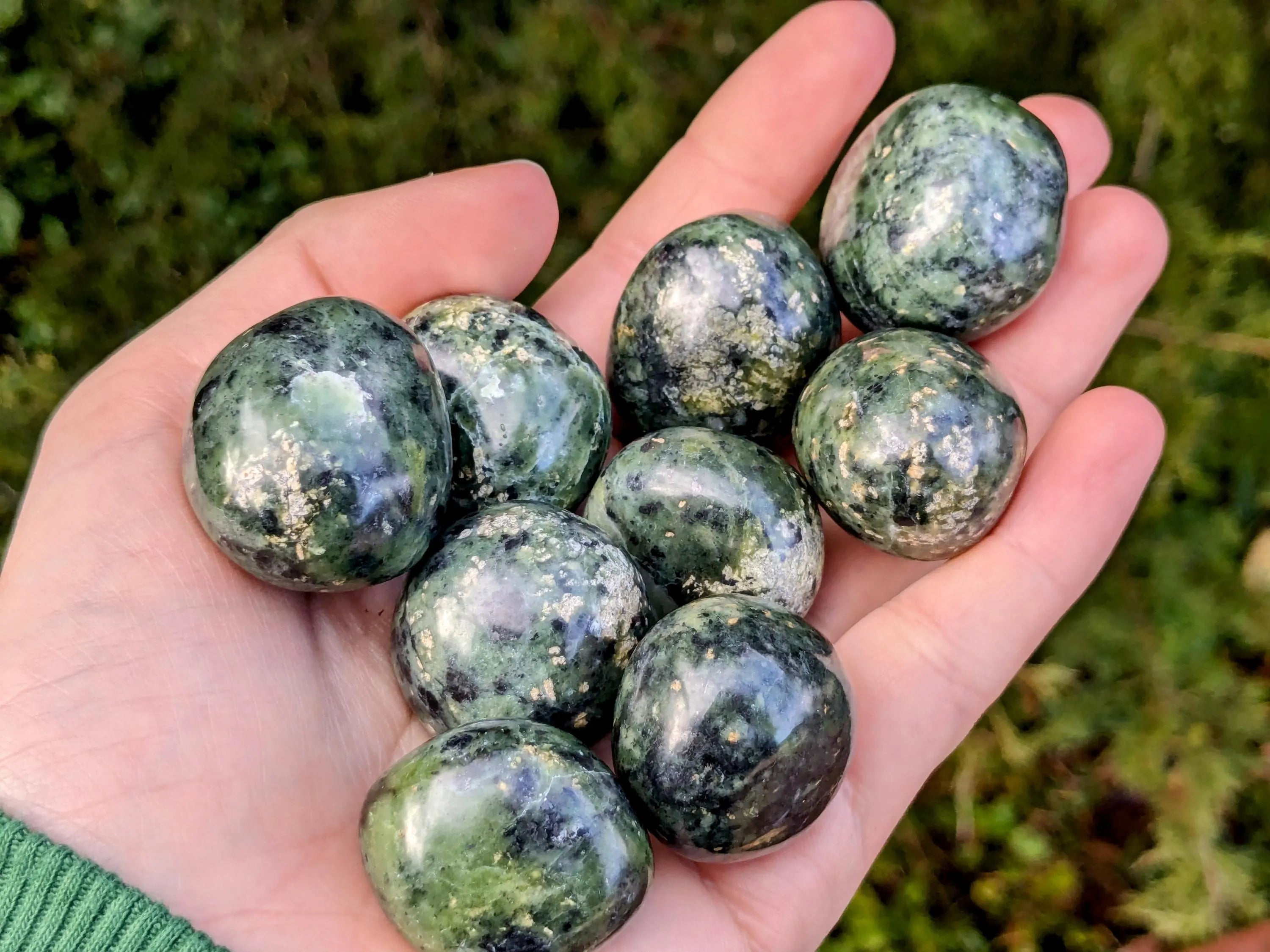Nephrite Jade Tumbled Stones | | Wiccan Center
