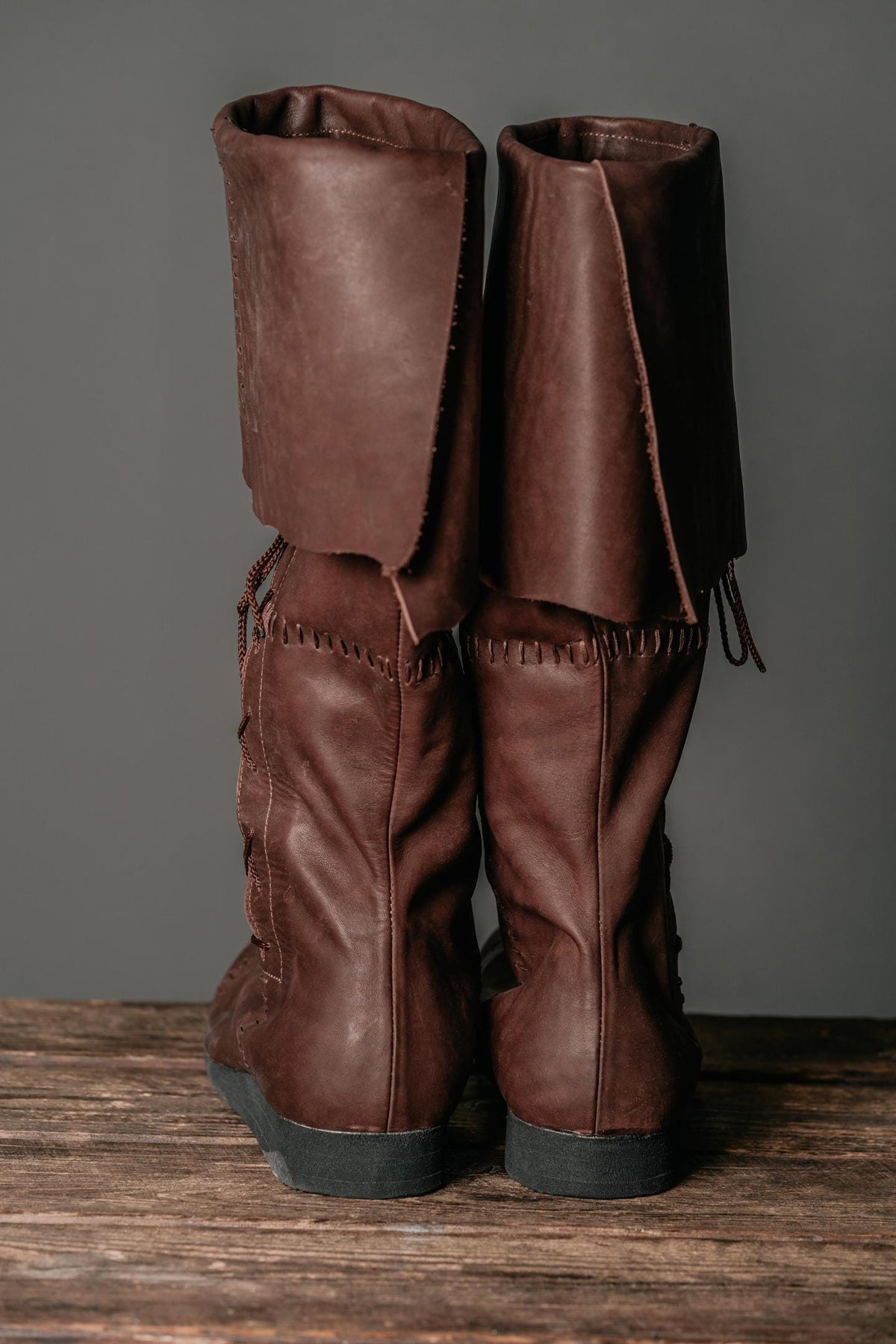 Brown High Leather Boots "Aragorn" | Boots | Wiccan Center