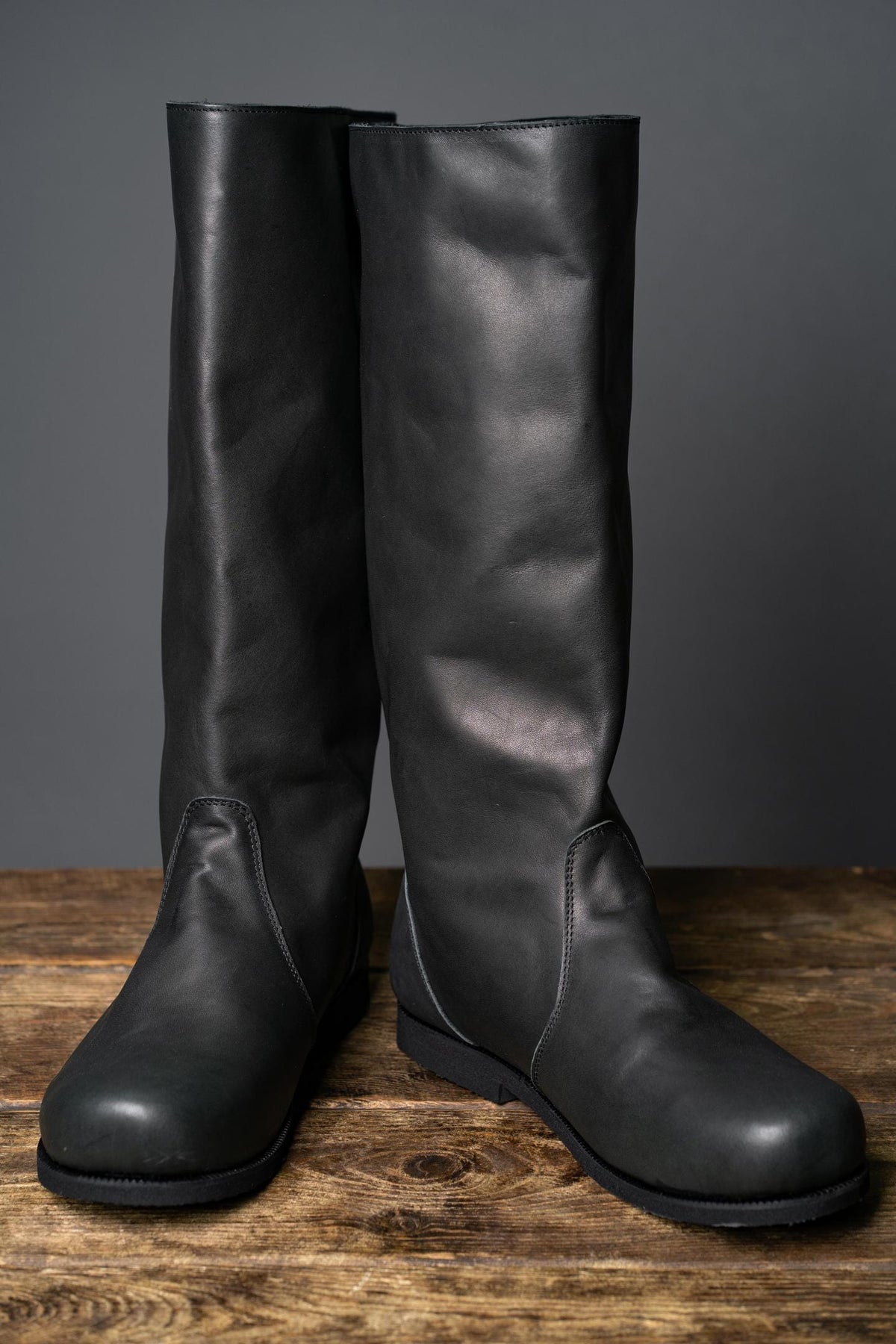 Black High Leather Boots "Ragnar" | Boots | Wiccan Center