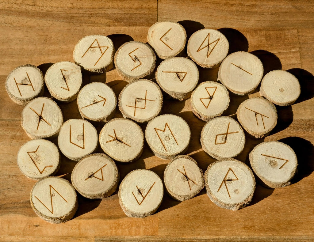 Poplar Wood Rune Set | | Wiccan Center