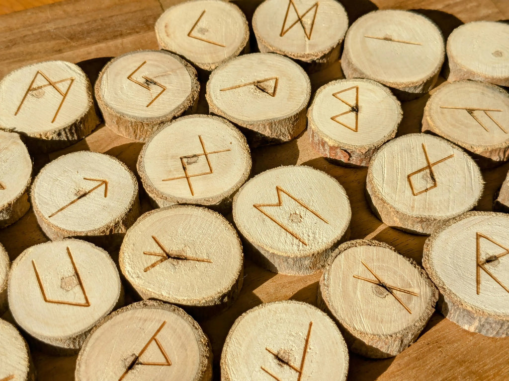 Poplar Wood Rune Set | | Wiccan Center