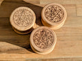 Wooden Herb Grinder with Pentacle Engraving | | Wiccan Center