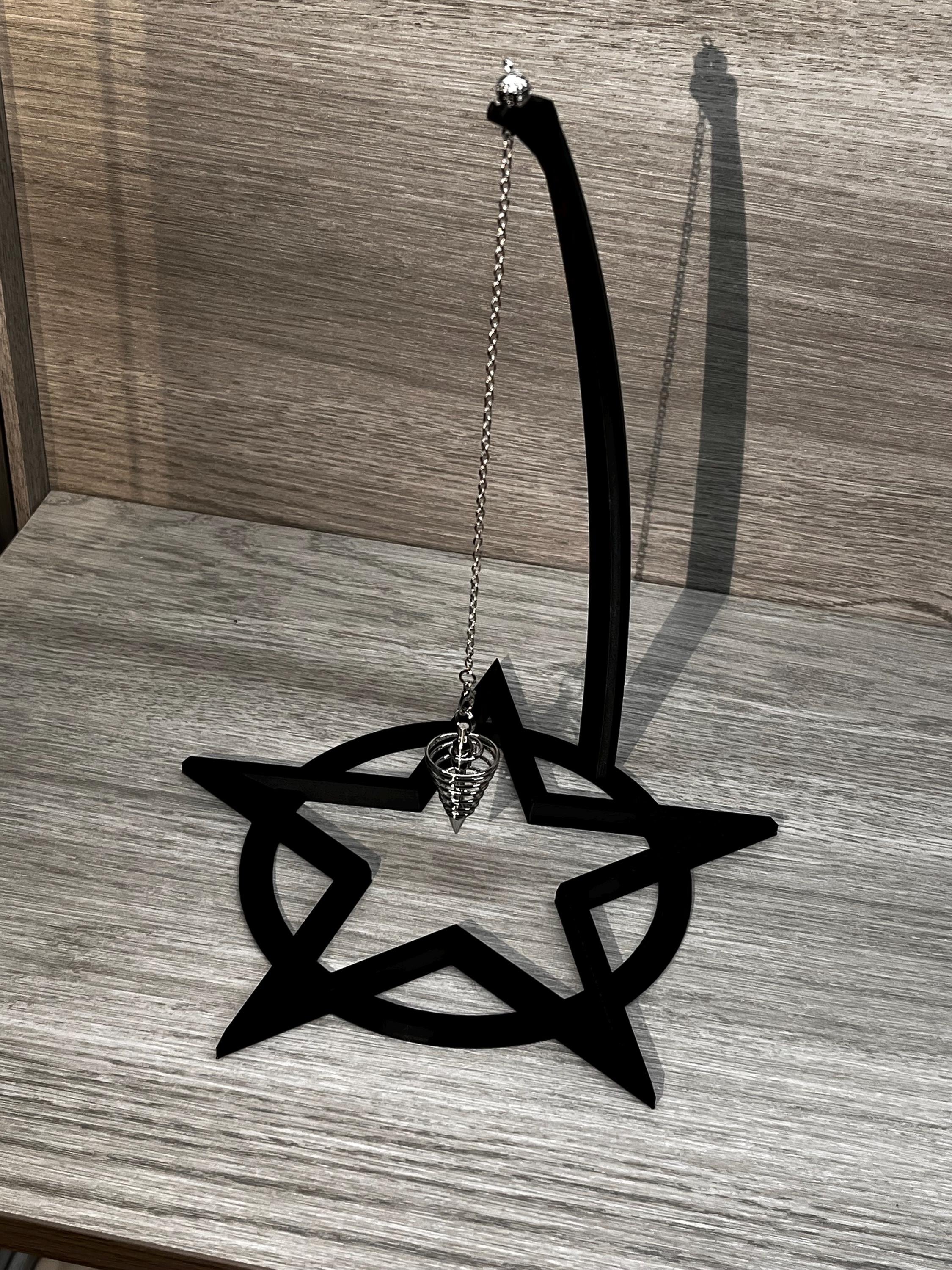 Pentacle Pendulum Stand (3D Printed PLA Plastic) | | Wiccan Center