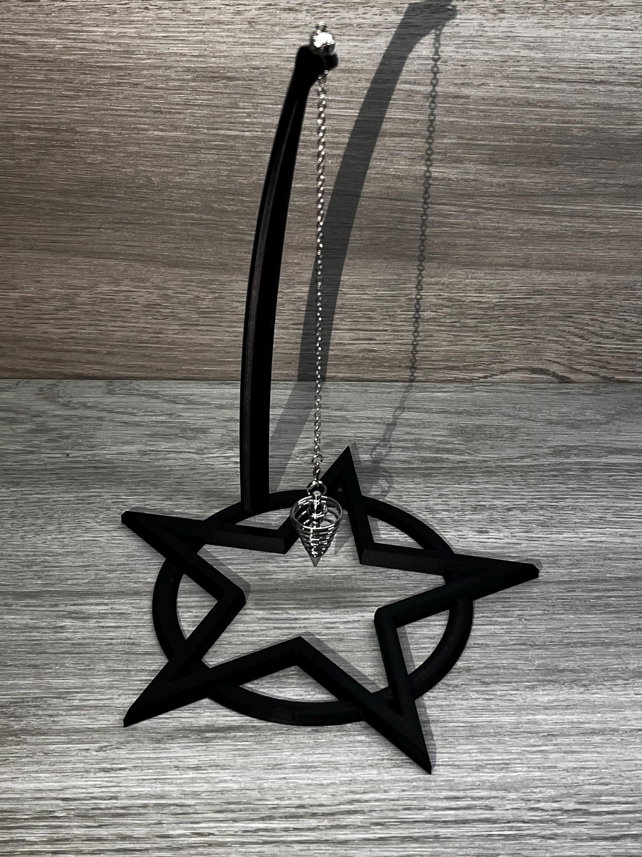 Pentacle Pendulum Stand (3D Printed PLA Plastic) | | Wiccan Center