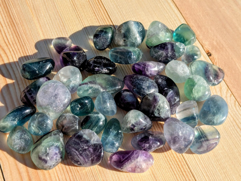 Rainbow Fluorite Tumbled Stones | | Wiccan Center