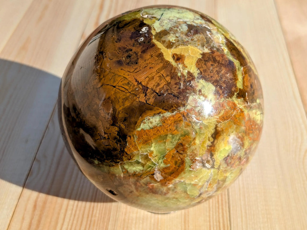 XL Green Opal Statement Sphere - OOAK | | Wiccan Center