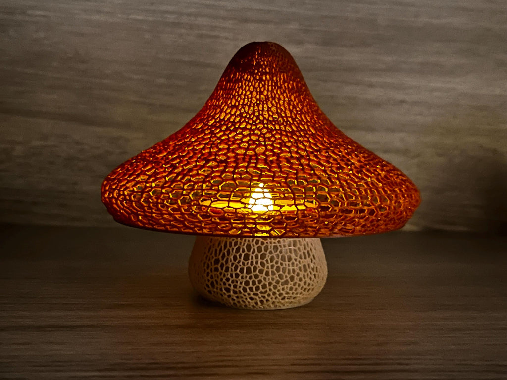 Mushroom Lattice Solar Tea Light | | Wiccan Center