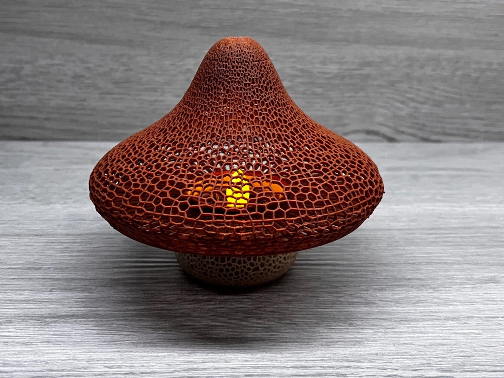 Mushroom Lattice Solar Tea Light | | Wiccan Center