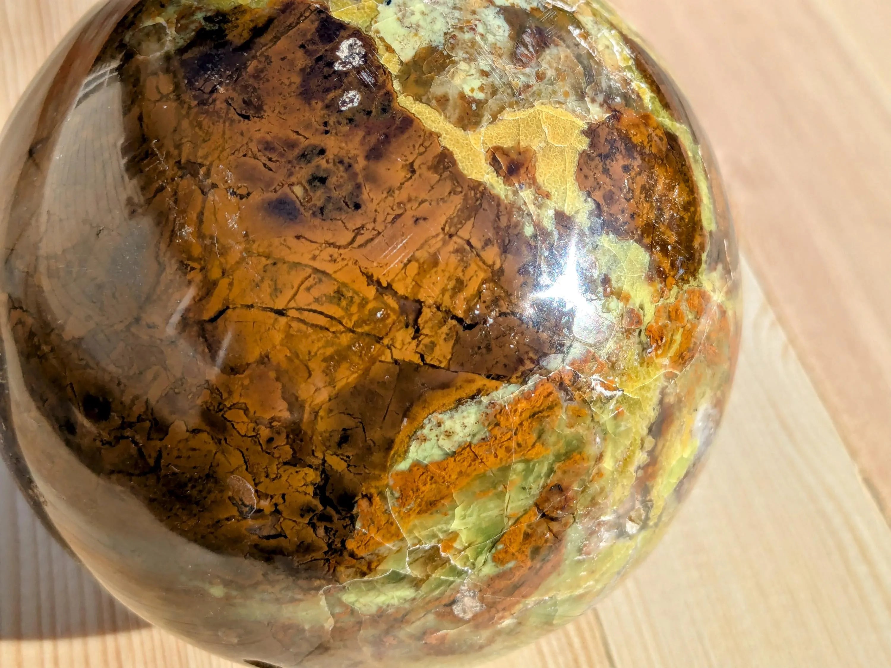 XL Green Opal Statement Sphere - OOAK | | Wiccan Center