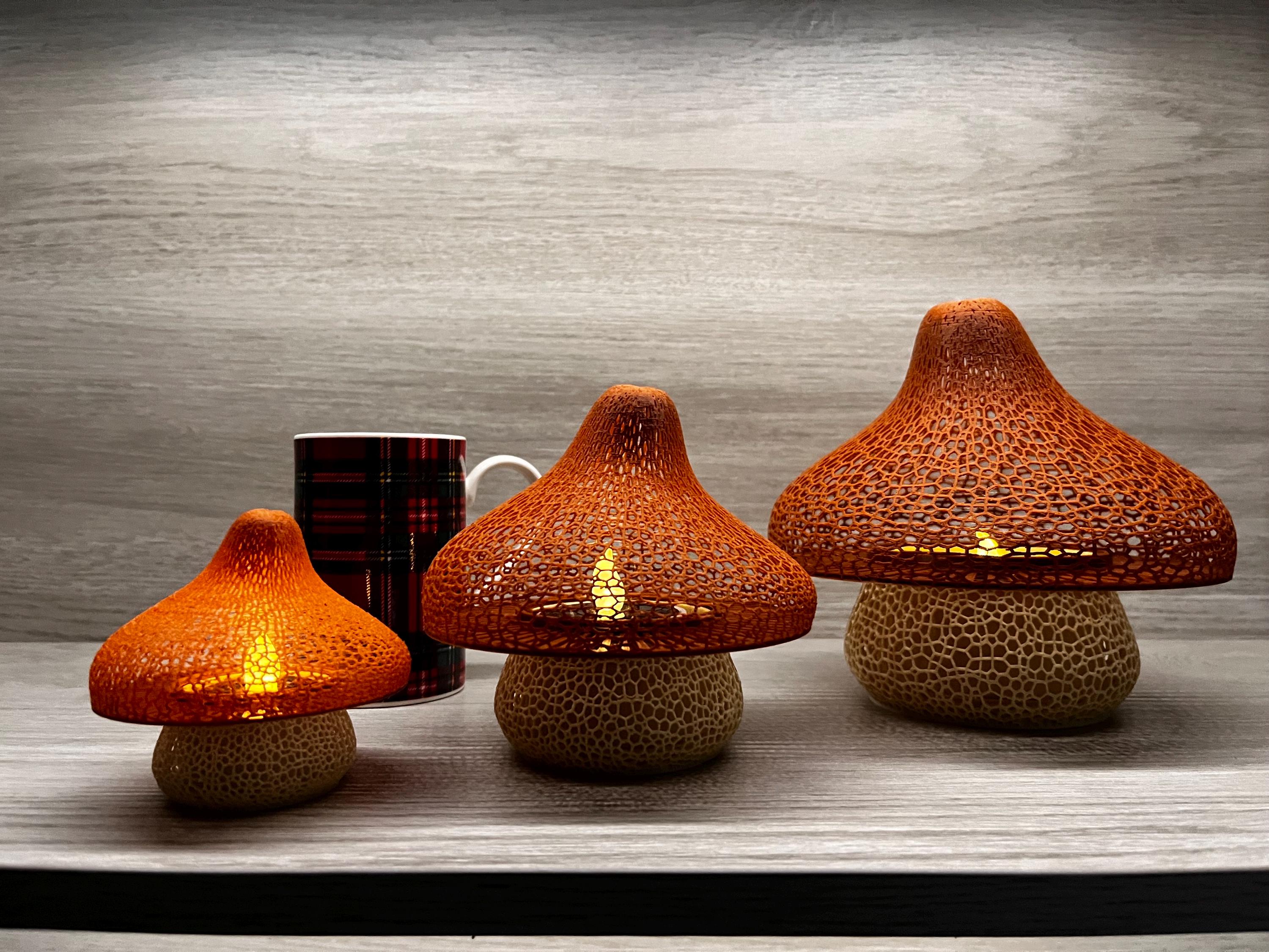Mushroom Lattice Solar Tea Light | | Wiccan Center
